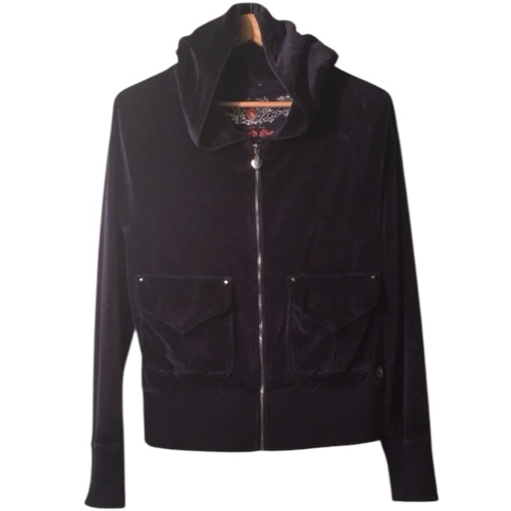 Twisted Heart Velour Hoodie
